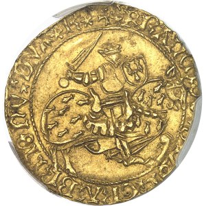 Bretagne, François Ier (1442-1450). Écu d’or au chevalier ou florin au cavalier ND, R, Rennes.