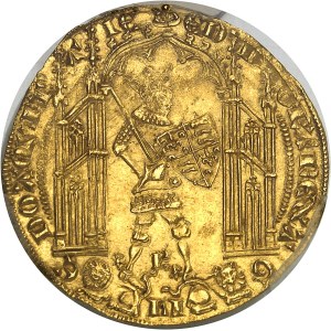Aquitaine, Édouard III (1325-1362). Guyennois d’or, 3e type ND (c.1362), R, La Rochelle.