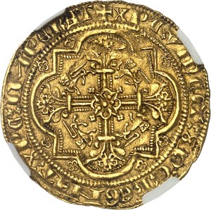 Aquitaine, Edward III (1325-1362). Golden Leopard, 3rd ND issue (July 1357), Bordeaux.