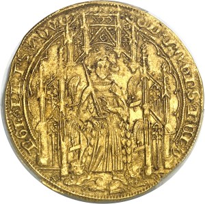 Aquitaine, Edward IV, the Black Prince (1362-1372). Pavillon d'or or noble guyennois à l'E, 1st issue ND (c.1364), R, La Rochelle.