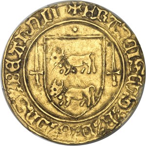Béarn (Seigneurie de), François Phébus (1479-1483). Golden shield ND.