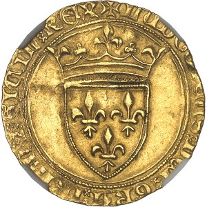 Provence (comté de), Louis III (1384-1417). Écu d’Or, 2e type ND (1384-1388), Avignon ?