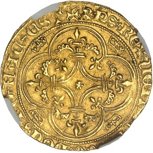 Provence (comté de), Louis III (1384-1417). Écu d’Or, 2e type ND (1384-1388), Avignon ?