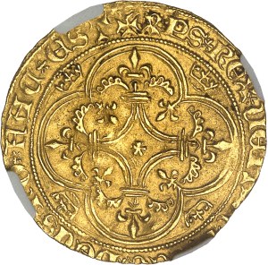 Provence (County of), Louis III (1384-1417). Écu d'Or, 2nd type ND (1384-1388), Avignon ?
