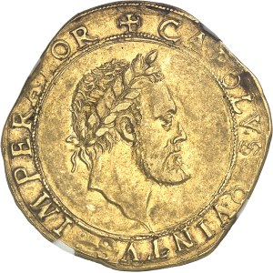 Besançon (ville de), au nom de Charles V. Double pistole 158Z (1582), Besançon.