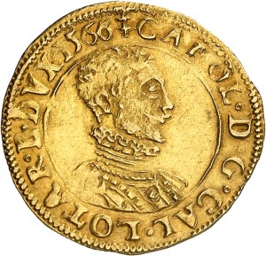 Lorraine (Duchy of), Charles III (1545-1608). Florin d'or or pistole 1566, Nancy.