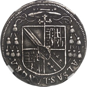 Alsace, bishoprics of Strasbourg and Metz, Charles de Lorraine (1593-1607). Teston ou tiers de thaler 1605, Strasbourg.