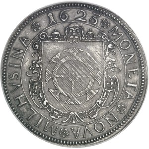 Mulhouse (ville impériale de). Thaler, refrappe postérieure à la tranche feuilletée 1623 (XVIIIe s.), Mulhouse ?