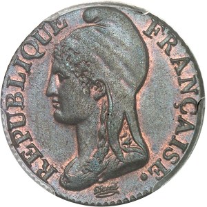 Directoire (1795-1799). Cinq centimes Dupré, petit module An 4 (1795), A, Paris.