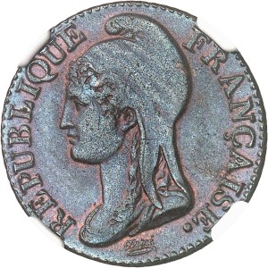 Directoire (1795-1799). Cinq centimes Dupré, small module An 4 (1795), A, Paris.