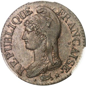Directoire (1795-1799). Cinq centimes Dupré, grand module An 8/5 (1799), W, Lille.