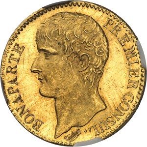 Consulate (1799-1804). 40 francs Bonaparte, Premier Consul An 12 (1804), A, Paris.