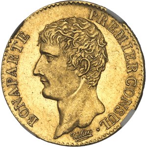 Consulat (1799-1804). 20 francs Bonaparte, Premier Consul An 12 (1804), A, Paris.