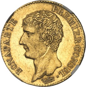 Consulate (1799-1804). 20 francs Bonaparte, Premier Consul An 12 (1804), A, Paris.