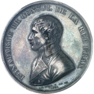 Consulat (1799-1804). Médaille, Paix de Lunéville, par Droz, Frappe spéciale (SP) An IX - 1801, Paris.