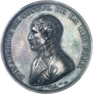 Consulate (1799-1804). Medal, Paix de Lunéville, by Droz, Frappe spéciale (SP) An IX - 1801, Paris.