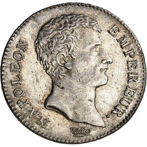 Premier Empire / Napoléon Ier (1804-1814). 1 franc calendrier révolutionnaire An 13 (1805), A, Paris.
