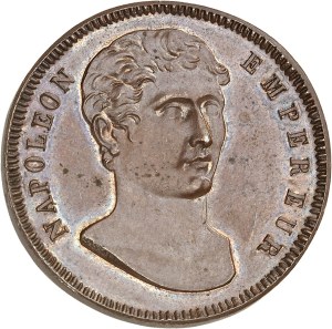 First Empire / Napoleon I (1804-1814). Bronze trial in the module of 100 francs 1807 by Vassallo 1807, Genoa.