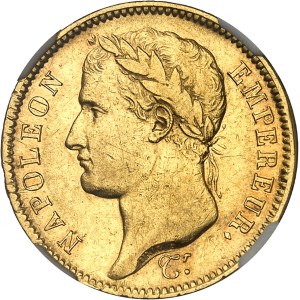 Premier Empire / Napoléon Ier (1804-1814). 40 francs République 1808, U, Turin.