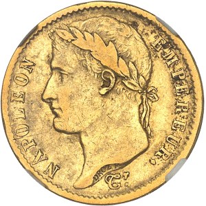 Premier Empire / Napoléon Ier (1804-1814). 20 francs République 1808, U, Turin.