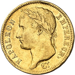 Premier Empire / Napoléon Ier (1804-1814). 40 francs Empire 1813, CL, Gênes.