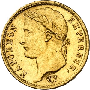 First Empire / Napoleon I (1804-1814). 20 francs Empire 1809, A, Paris.