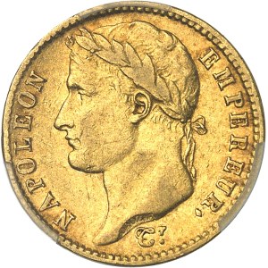 Premier Empire / Napoléon Ier (1804-1814). 20 francs Empire 1809, U, Turin.