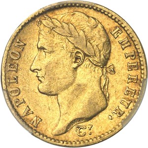 First Empire / Napoleon I (1804-1814). 20 francs Empire 1809, U, Turin.