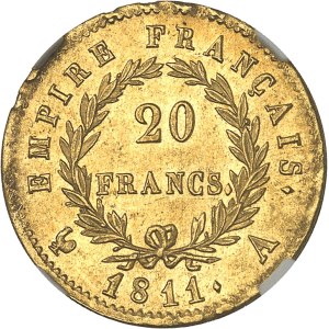 Premier Empire / Napoléon Ier (1804-1814). 20 francs Empire 1811, A, Paris.