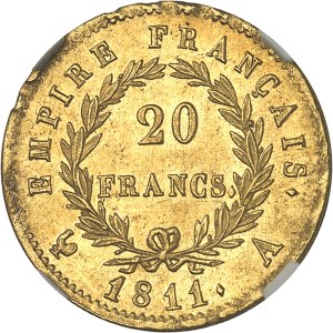 First Empire / Napoleon I (1804-1814). 20 francs Empire 1811, A, Paris.