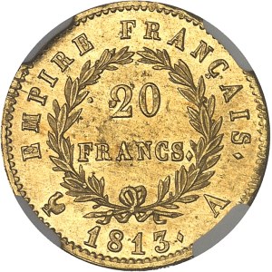Premier Empire / Napoléon Ier (1804-1814). 20 francs Empire 1813, A, Paris.