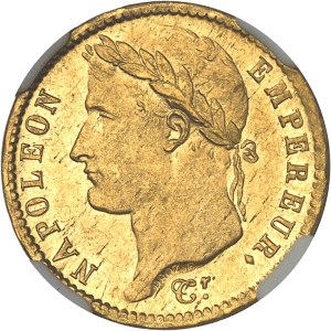 First Empire / Napoleon I (1804-1814). 20 francs Empire 1814, A, Paris.