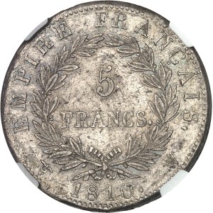 Premier Empire / Napoléon Ier (1804-1814). 5 francs Empire 1810, W, Lille.