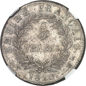 First Empire / Napoleon I (1804-1814). 5 francs Empire 1810, W, Lille.