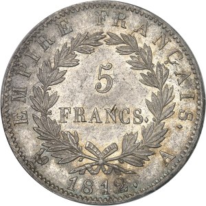 First Empire / Napoleon I (1804-1814). 5 francs Empire 1812, A, Paris.