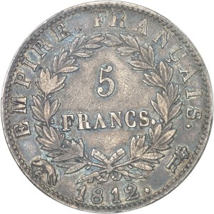 First Empire / Napoleon I (1804-1814). 5 francs Empire 1812, crowned R, Rome.