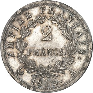 First Empire / Napoleon I (1804-1814). 2 francs Empire 1812, A, Paris.