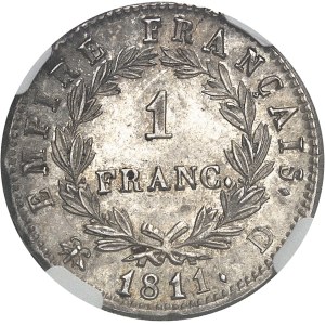 Premier Empire / Napoléon Ier (1804-1814). 1 franc Empire 1811, D, Lyon.