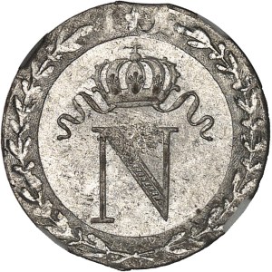 Premier Empire / Napoléon Ier (1804-1814). 10 centimes à l’N couronnée 1808, I, Limoges.