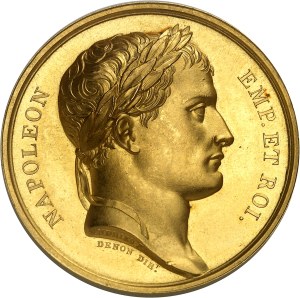 First Empire / Napoleon I (1804-1814). Médaille d'Or, les Écoles de médecine, by Andrieu and Jouannin ND (1805).