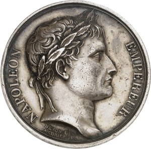 First Empire / Napoleon I (1804-1814). Medal, École des Mines du Mont Blanc de Peisey-Vallandry, by Andrieu and Brenet An XIII (1805), Paris.