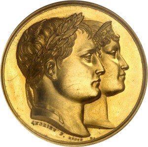 First Empire / Napoleon I (1804-1814). Médaille d'Or, naissance du roi de Rome, by Andrieu 1811, Paris.