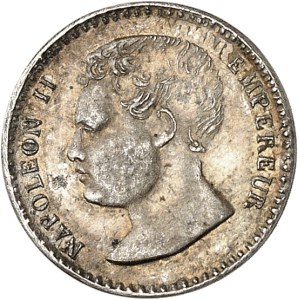 Napoléon II (1811-1832). Essai du quart de franc Napoléon II Empereur 1816, Bruxelles (Würden).