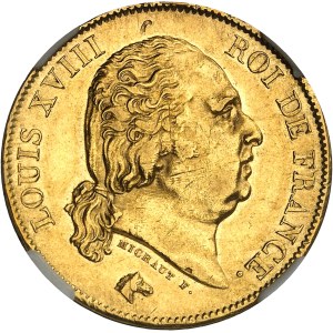 Louis XVIII (1814-1824). 40 francs 1820, A, Paris.
