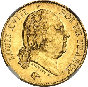 Louis XVIII (1814-1824). 40 francs 1820, A, Paris.