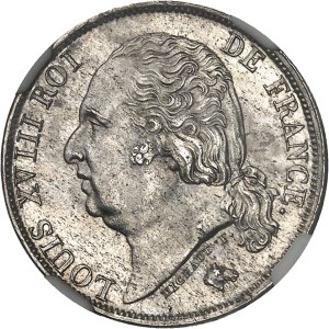 Louis XVIII (1814-1824). 1 franc 1824, H, La Rochelle.