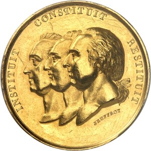 Louis XVIII (1814-1824). Gold medal, Société d'Agriculture de Paris, by Jeuffroy [1815] - 1839, Paris.