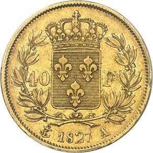 Charles X (1824-1830). 40 Francs, 2nd type 1827, A, Paris.