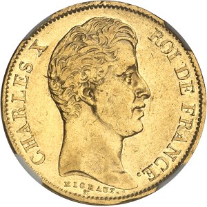 Charles X (1824-1830). 40 Francs, 2e type 1830, MA, Marseille.