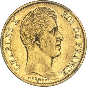 Charles X (1824-1830). 40 Francs, 2nd type 1830, MA, Marseille.